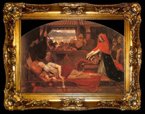 framed  Ford Madox Brown Lear and Cordelia, ta009-2